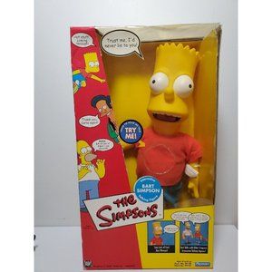 Bart Simpson Playmates Interactive Talking 15" Figure 2000 New In Box